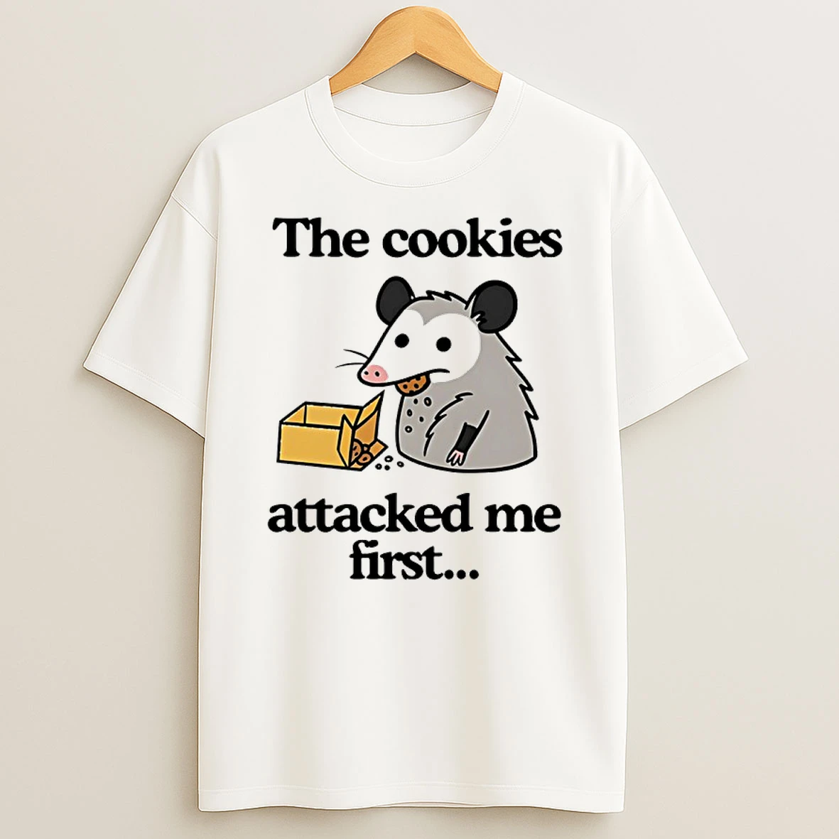 Possum The Cookies Attacked Me First Funny Shirts