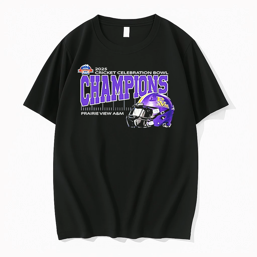 Prairie View Am 2025 Cricket Celebration Bowl Champions Mercedes Benz Stadium Atlanta Ga Helmet Shirts