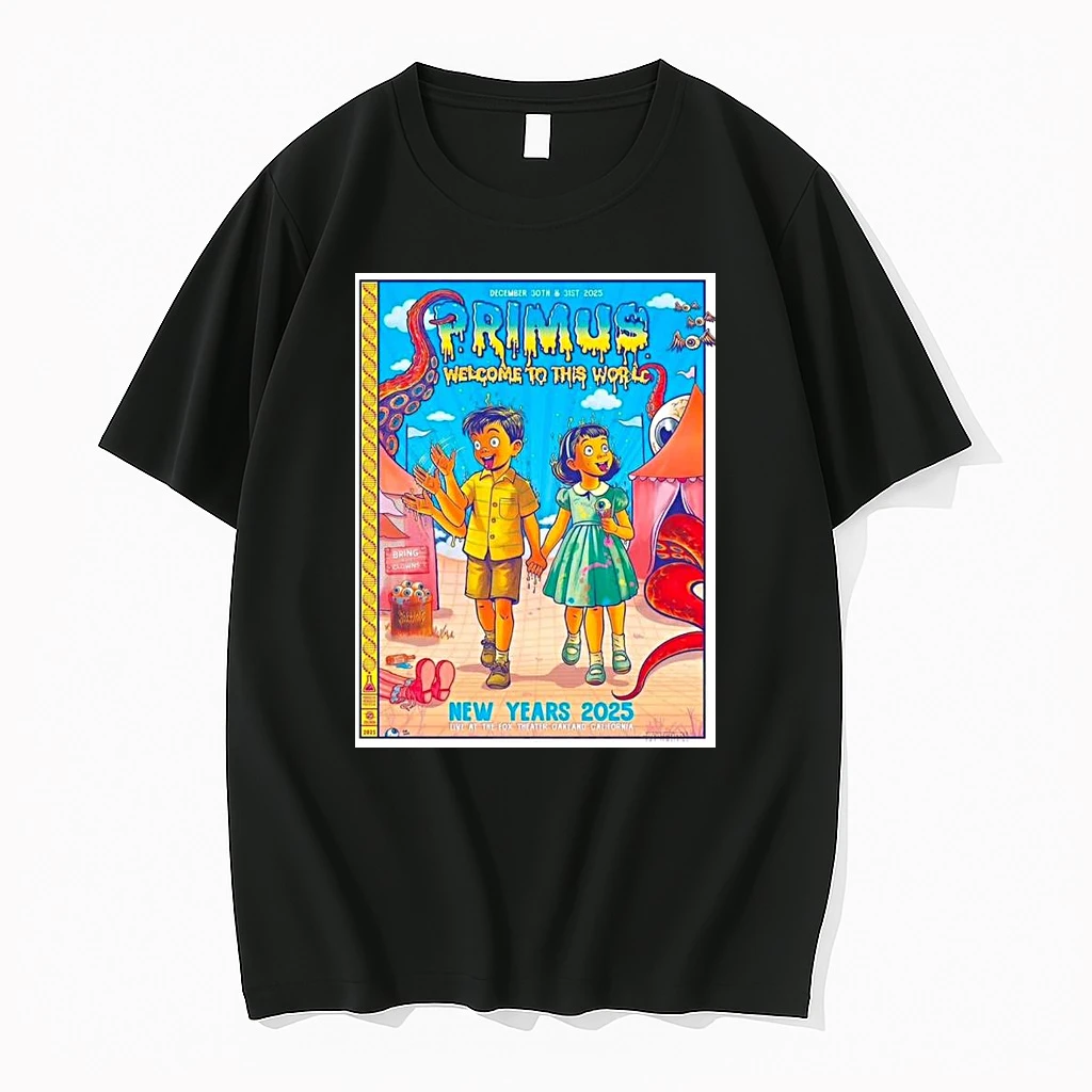 Primus Welcome To This World New Years 2025 Event In Oakland California Live At The Fox Theater On December 30 And 31 2025 Shirts