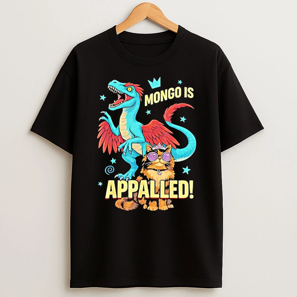 Princess Cat Riding Dinosaur Mongo Is Appalled Vintage Shirts