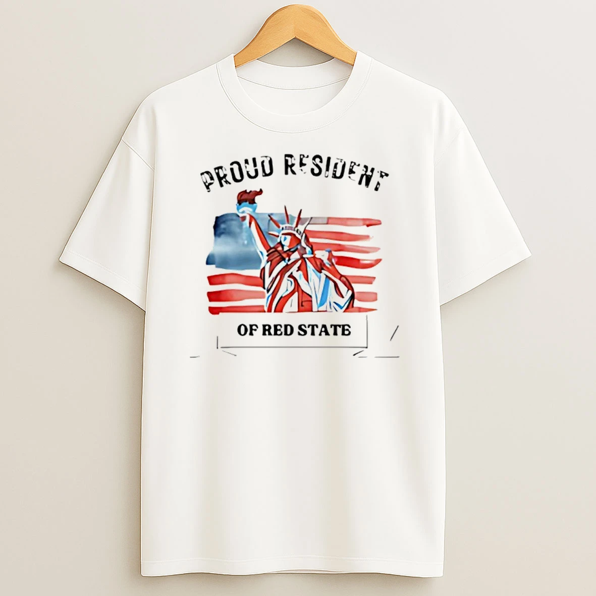 Proud Resident Of Red State Statue Of Liberty Shirts