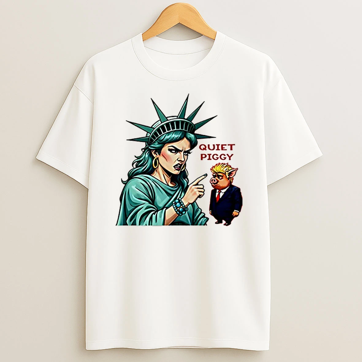 Quiet Piggy Liberty Trump Liberties Shirts