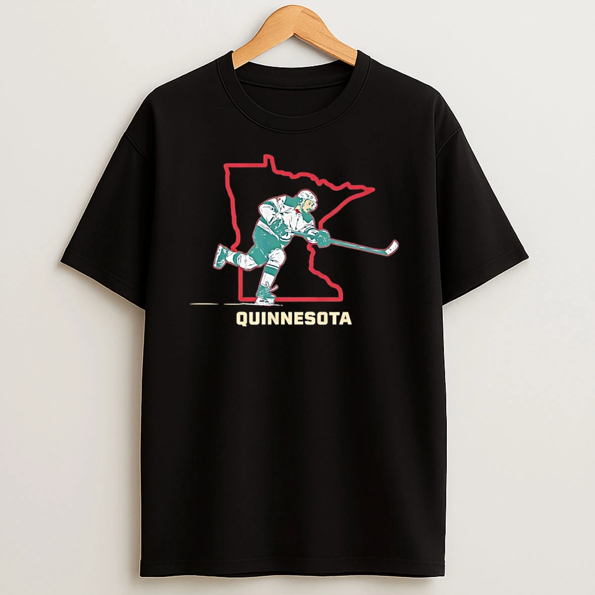 Quinn Hughes Minnesota Wild Hockey State Pose Shirts