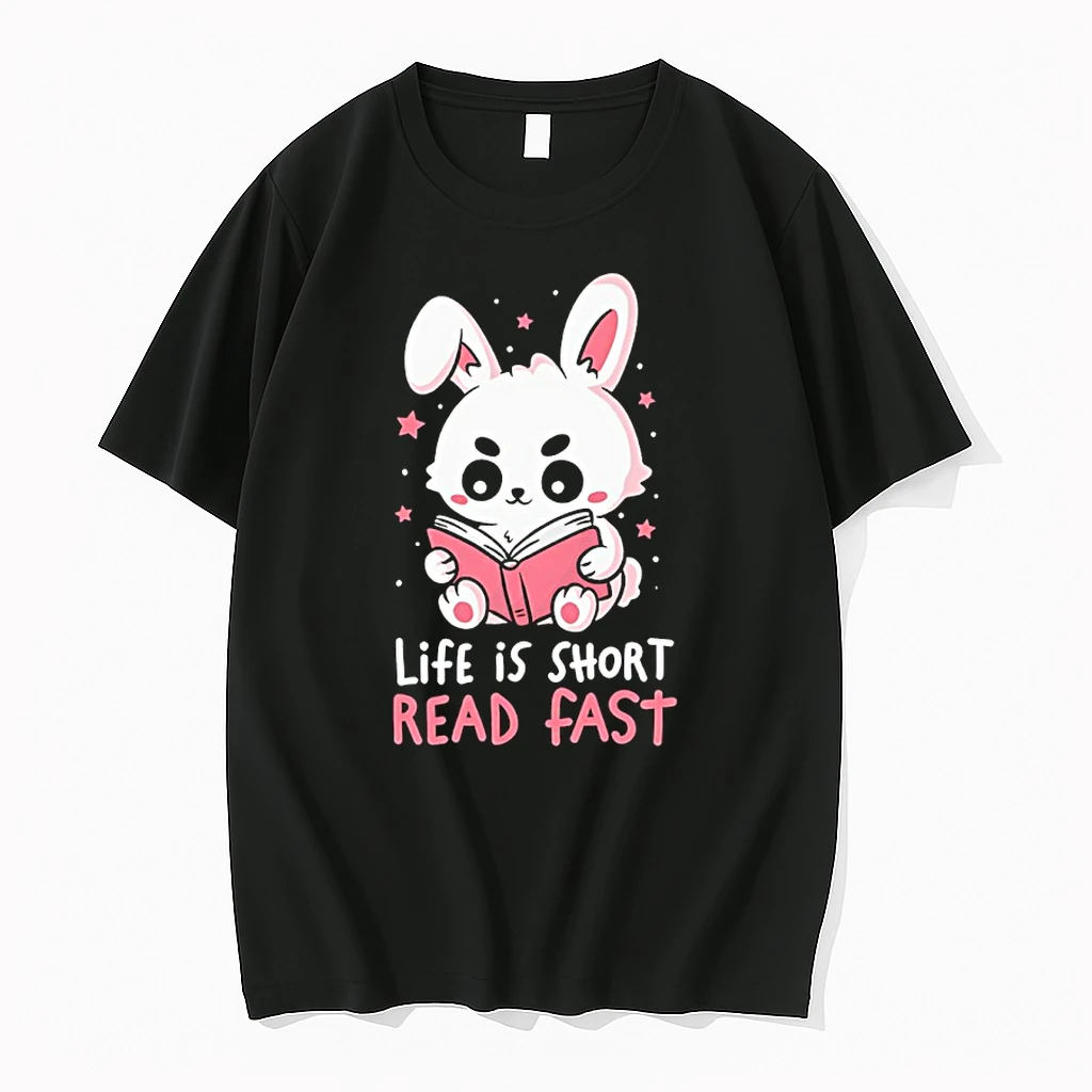 Rabbit Life Is Short Read Fast Shirts