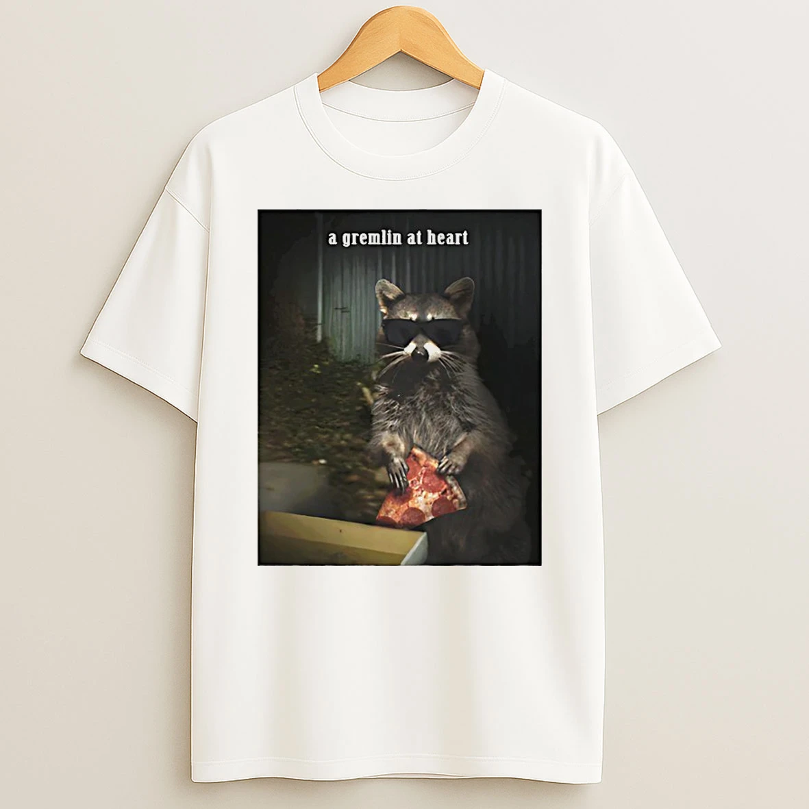 Raccoon A Gremlin At Heart Shirts