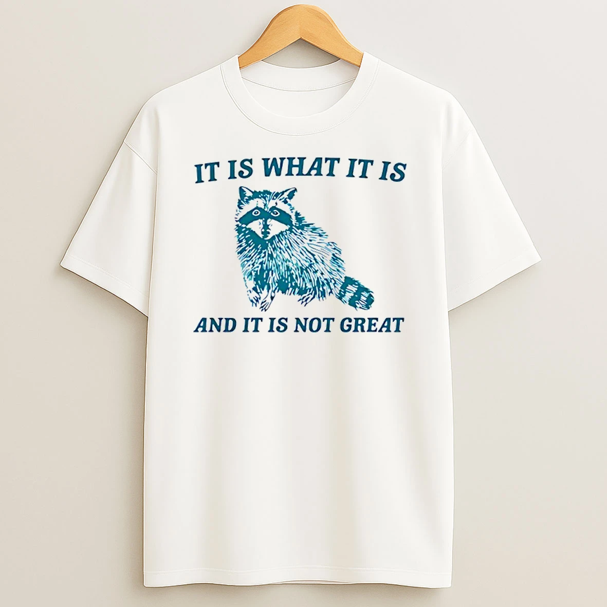Raccoon It Is What It Is And It Is Not Great Shirts