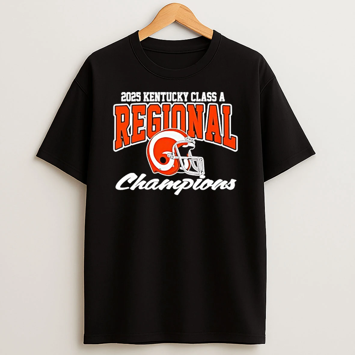 Raceland Rams 2025 Football Regional Champions Helmet Shirts