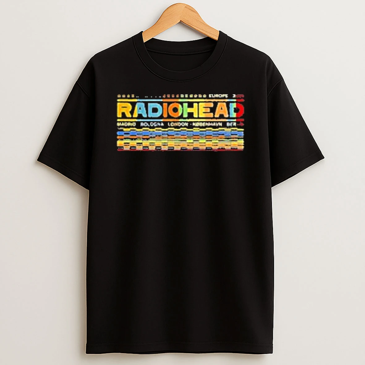 Radiohead Madrid Bologna London Kobenhavn Berlin Shirts