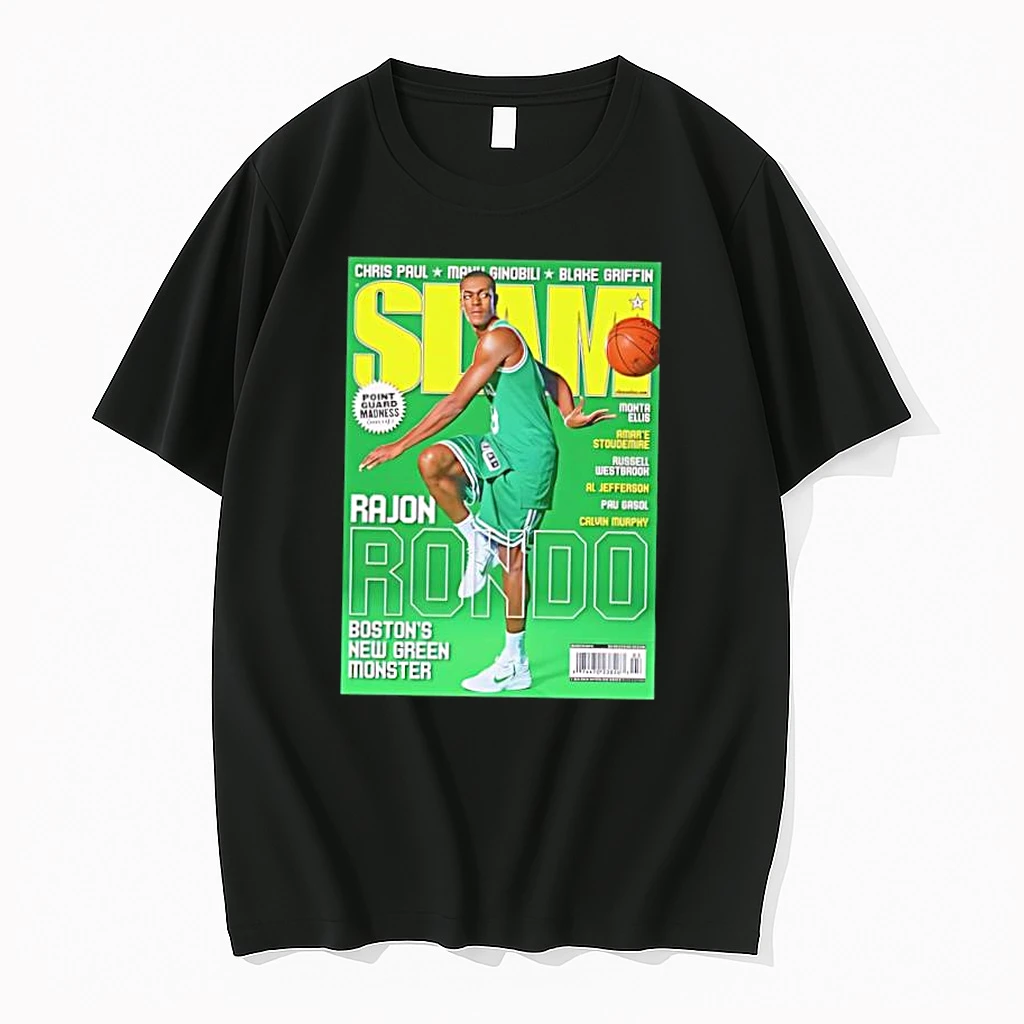 Rajon Rondo Boston Celtics Slam Cover Nba Basketball Shirts
