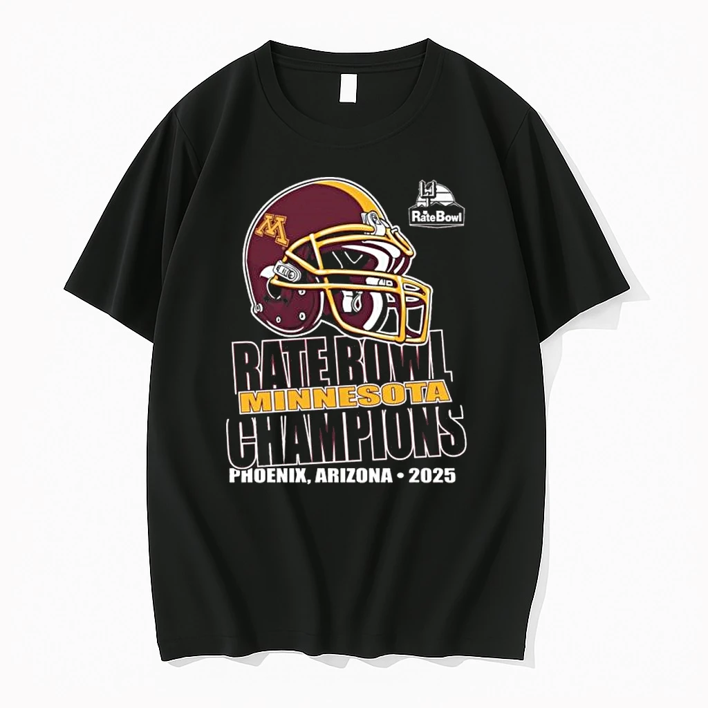 Rate Bowl 2025 University Of Minnesota Golden Gophers Champions Shirts