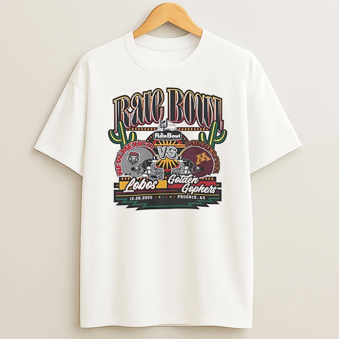 Rate Bowl New Mexico Lobos Vs Minnesota Golden Gophers Party On Matchup Shirts