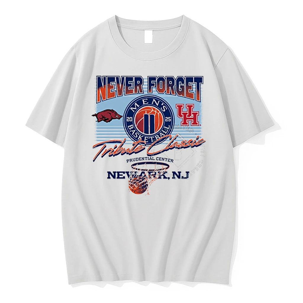 Razorbacks Vs Cougars Never Forget Tribute Basketball Prudential Center Newark Nj Shirts