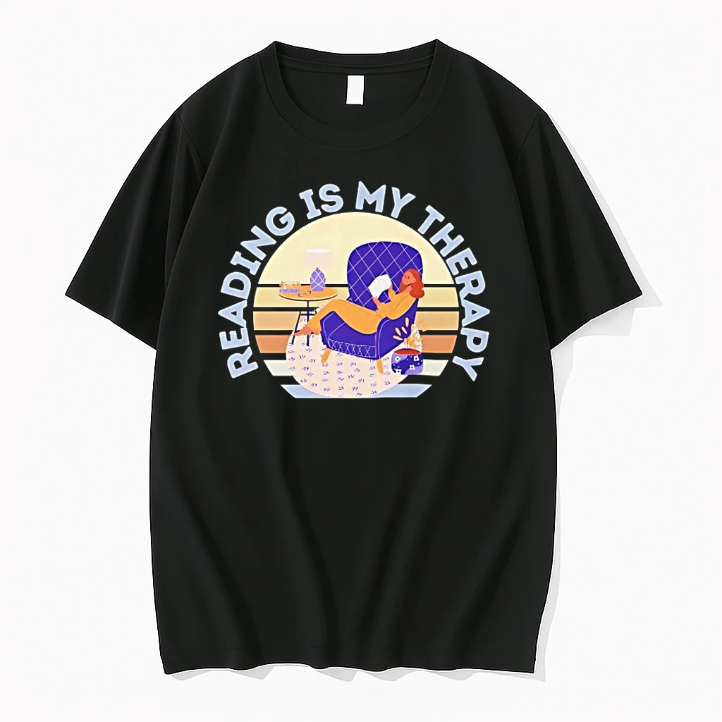 Reading Is My Therapy Graphic Shirts