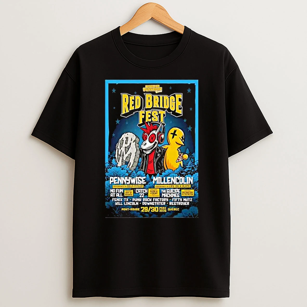 Red Bridge Fest People Of Punk Rock 5 29 To 5 0 2026 Quebec Canada Shirts