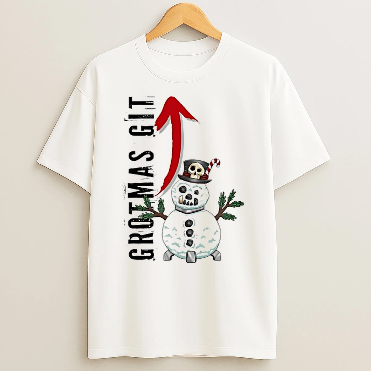 Red Gobbo Grotmas Git Snown Christmas Shirts