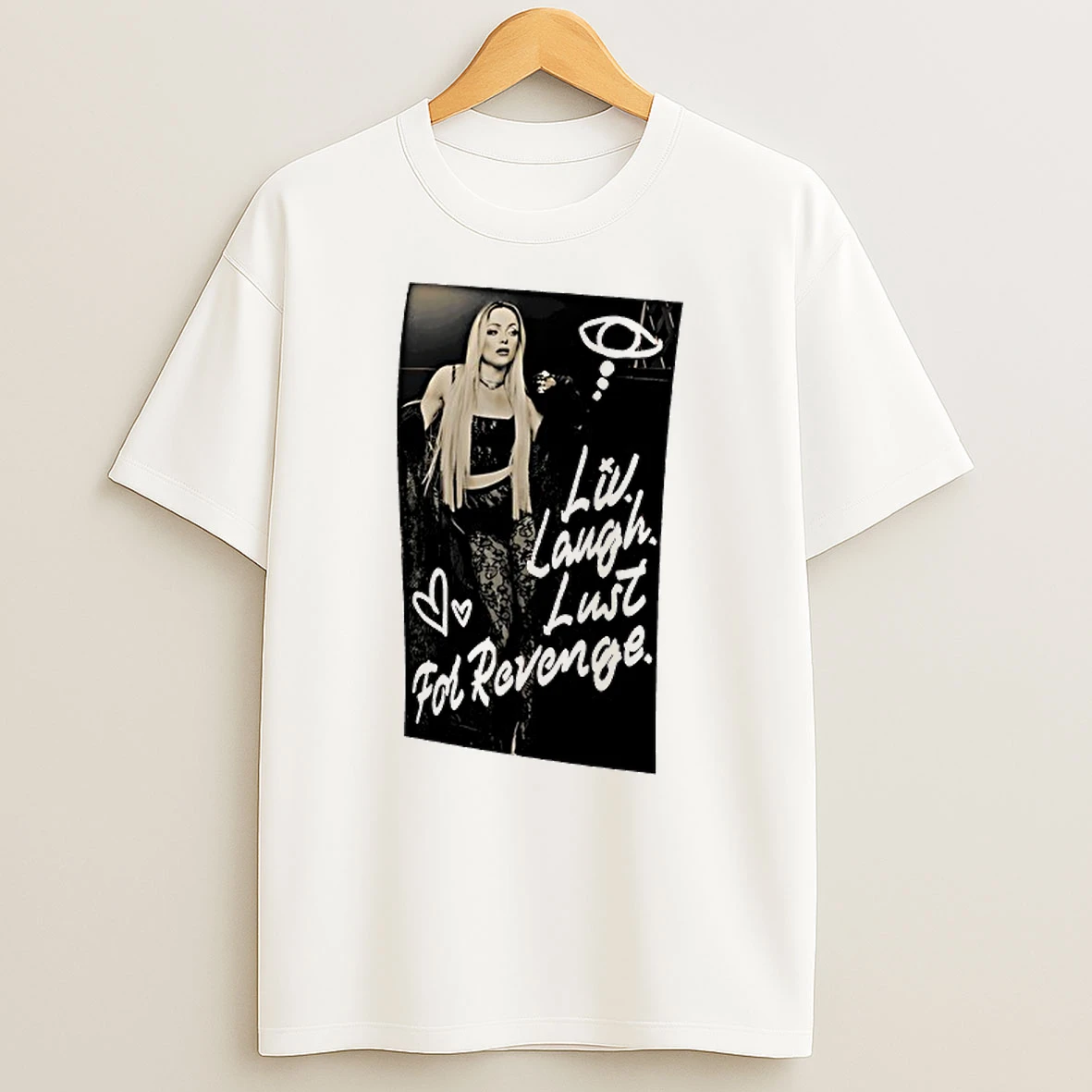 Red Liv Morgan Liv Laugh Lust For Revenge Graphic Shirts