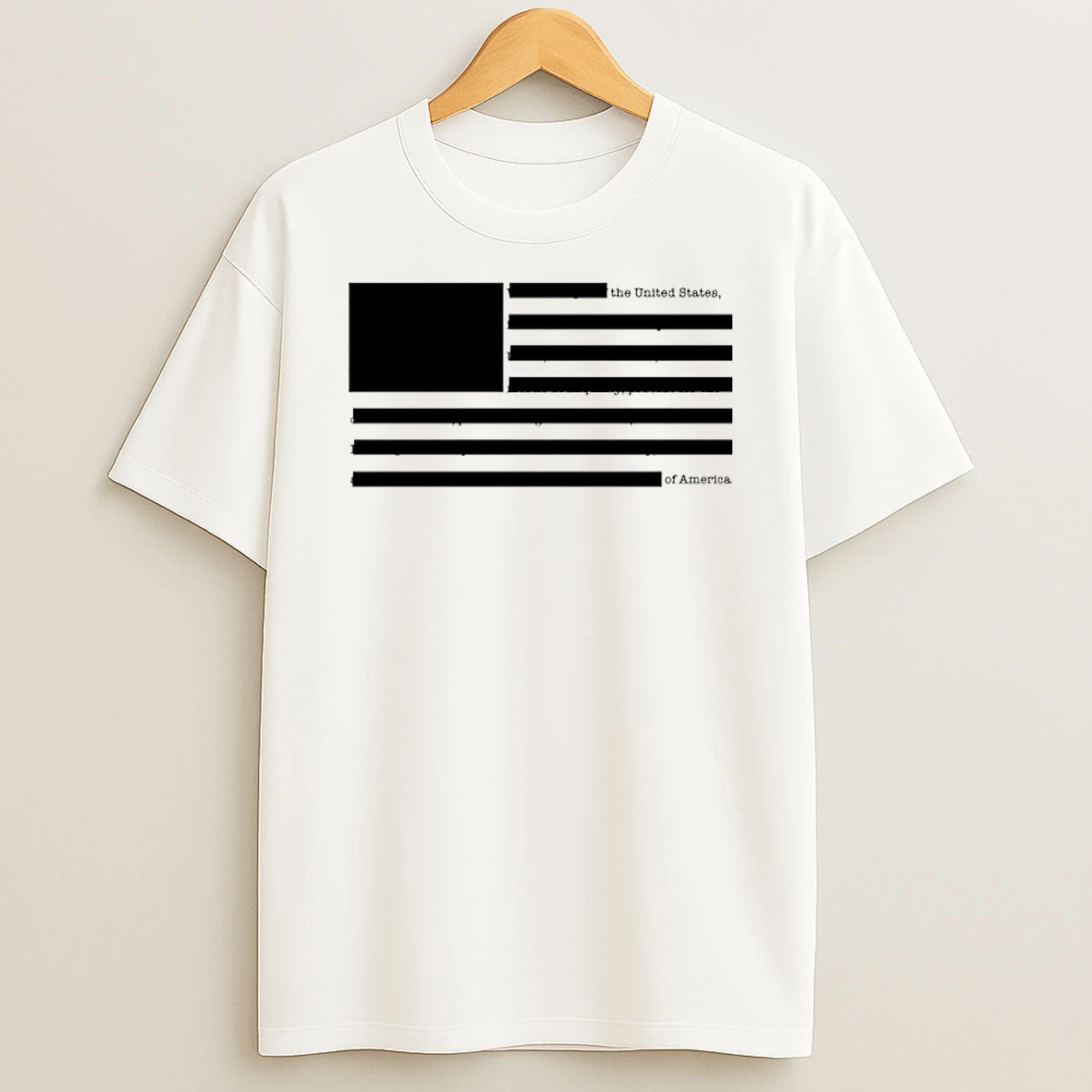 Redacted Preamble The United States Of America Shirts