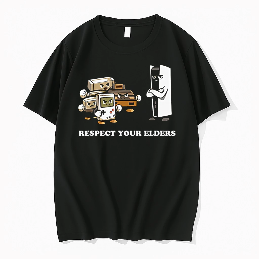 Respect Your Elders T Retro 90s Gaming Shirts