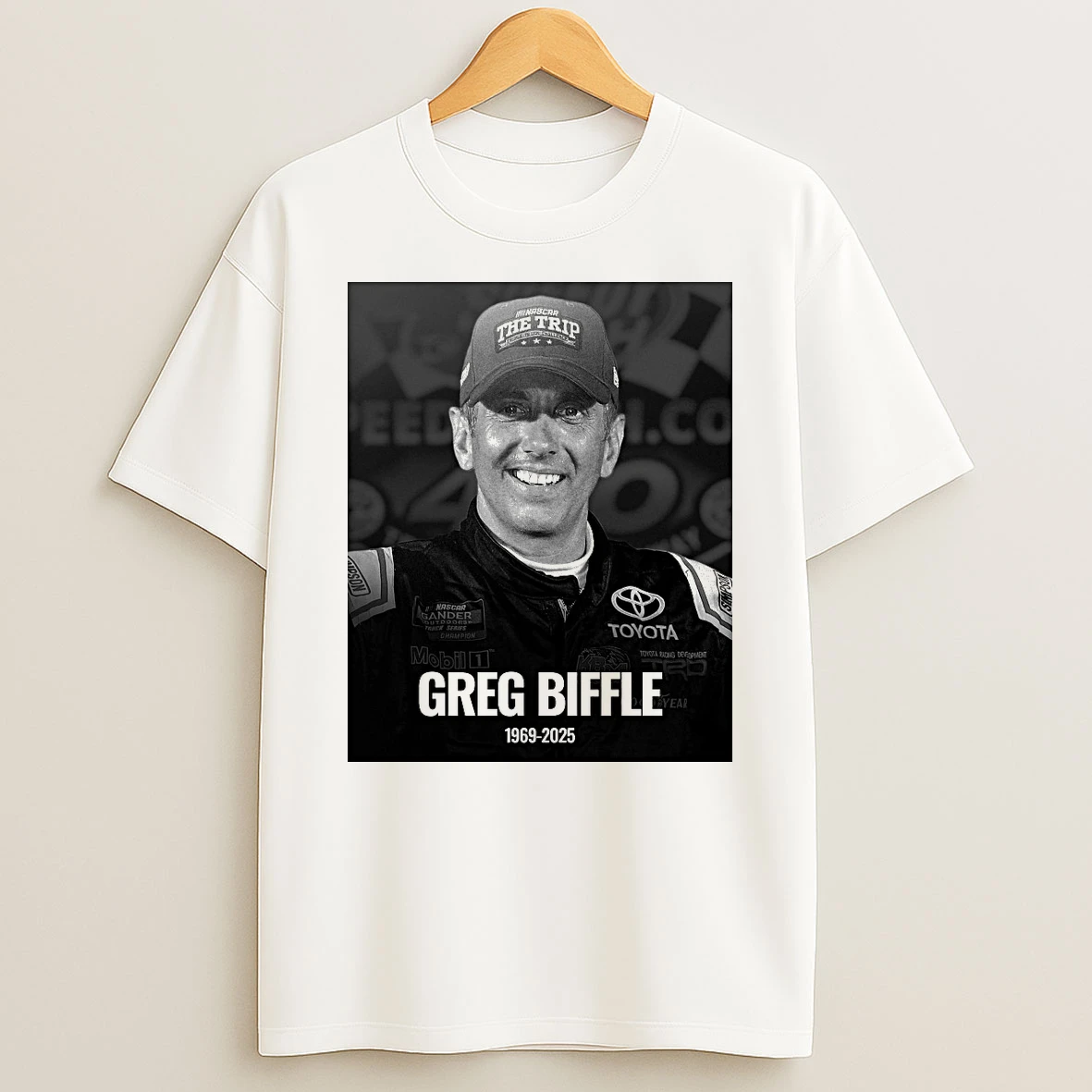 Rest In Peace Nascar Greg Biffle 1969 2025 Motorsport Shirts