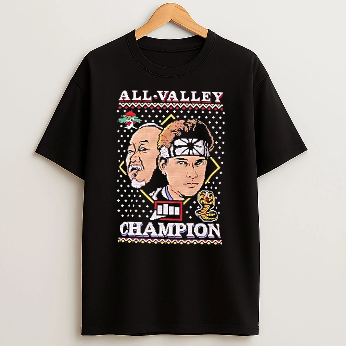 Retro Martial Arts Champion Christmas Shirts