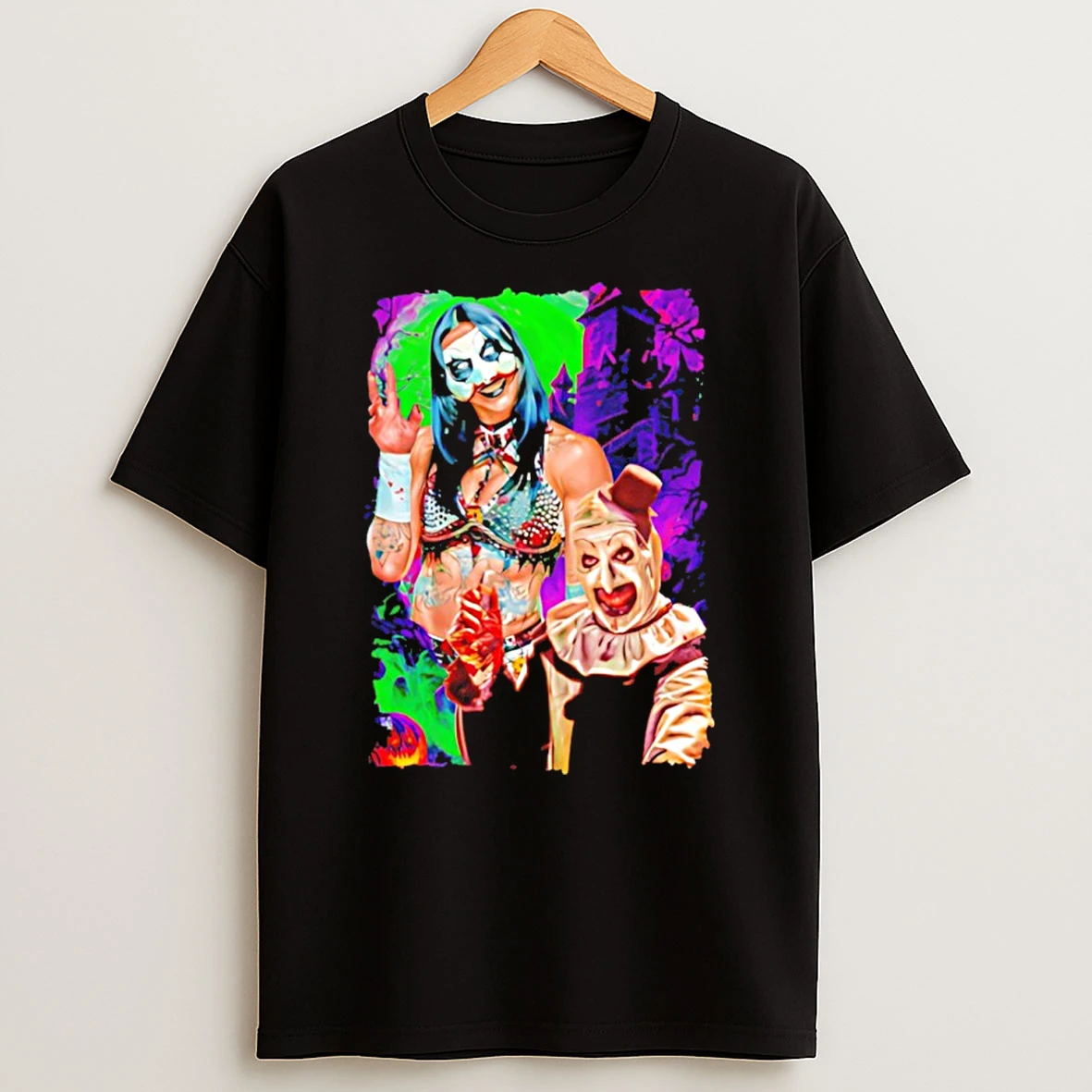 Rhea Ripley X Terrifier Wwe Graphic Shirts