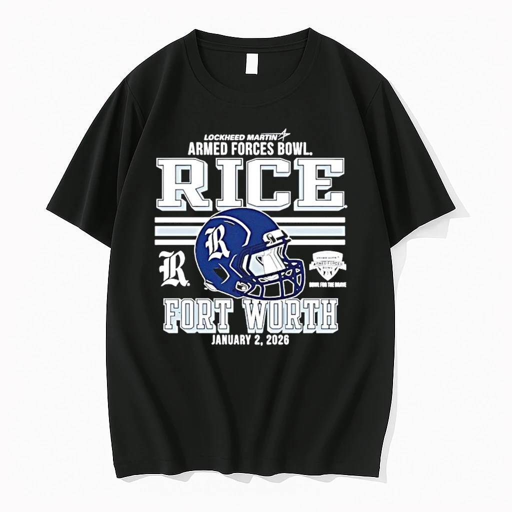 Rice Owls 2026 Armed Forces Bowl Fort Worth Shirts