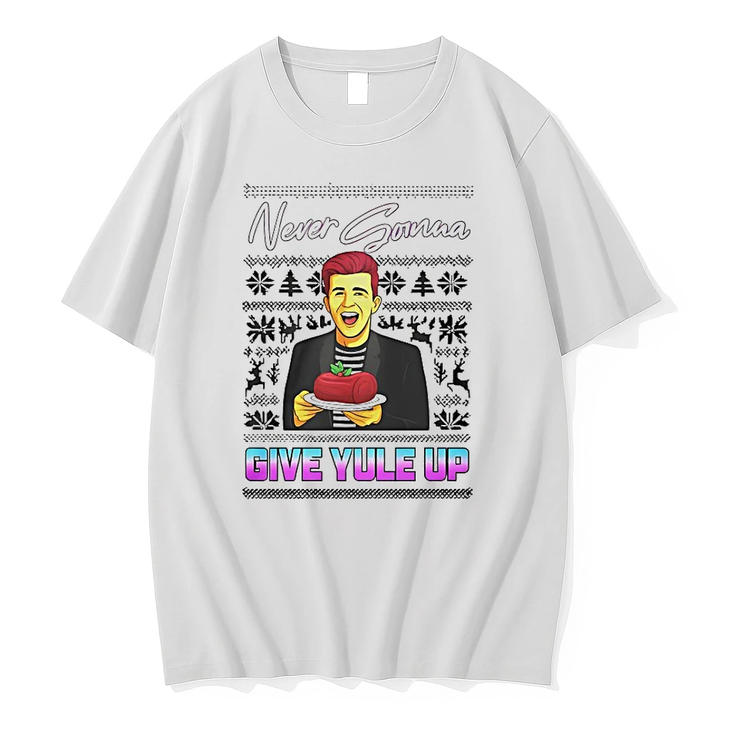 Rick Astley Never Gonna Give Yule Up Ugly Christmas Shirts