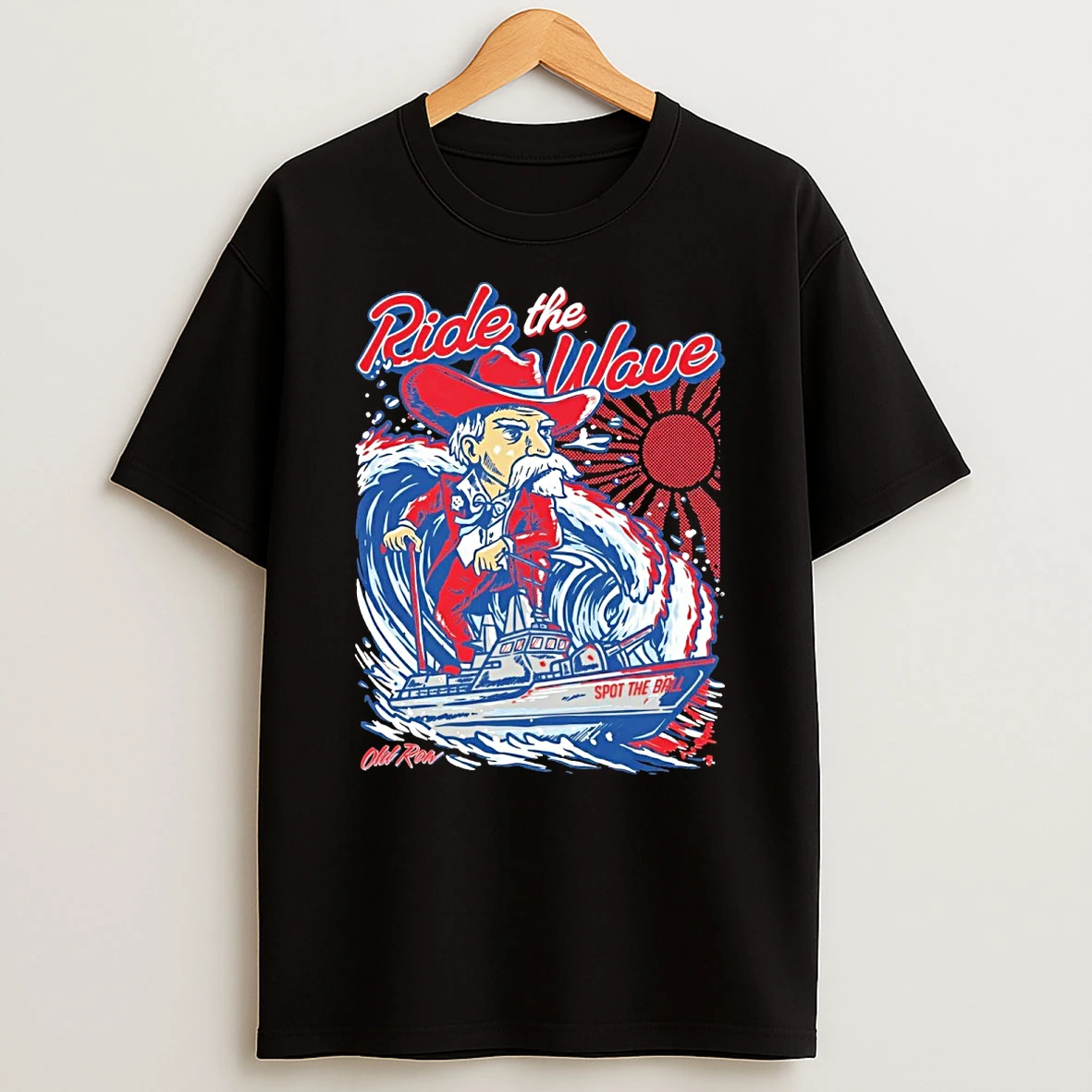 Ride The Wave Ole Miss Rebels Win Tulane Green Wave Spot The Ball Shirts