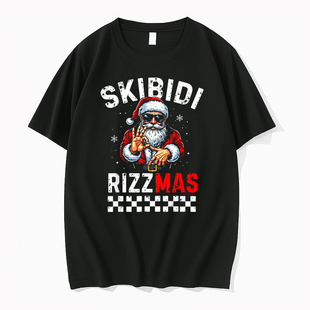 Rizz Christmas Santa 6 7 Funny Xmas Skibidi Rizzmas 6 7 Meme Shirts