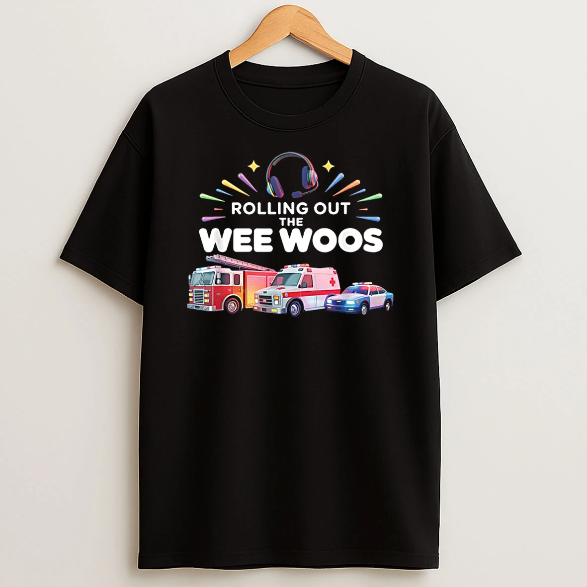 Rolling Out Wee Woos Dispatcher Emergency Police Shirts