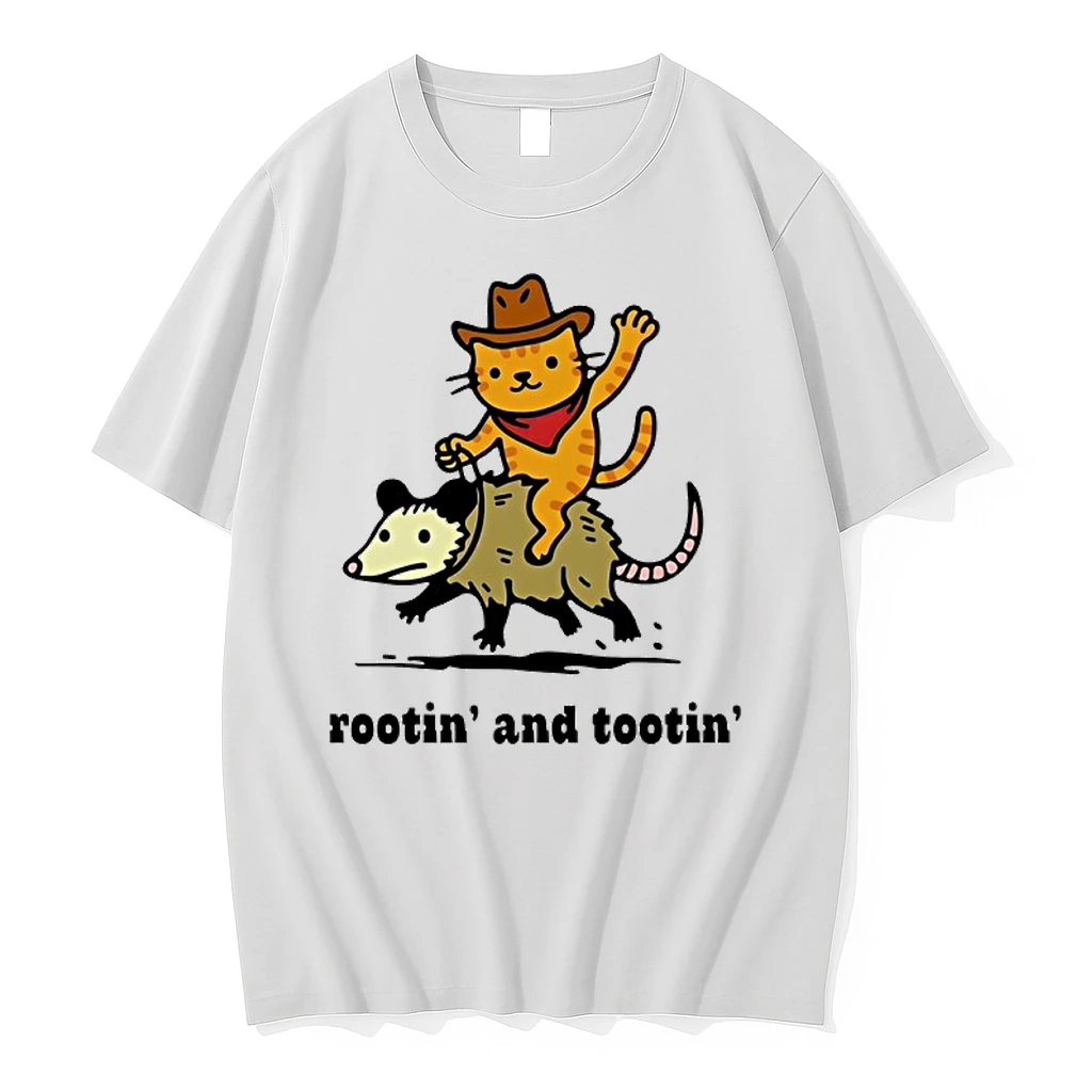 Rootin And Tootin Cat Cowboy And Rat Shirts