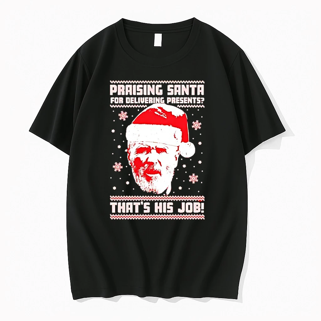 Roy Keane Santa Hat Praising Santa For Delivering Presents Thats His Job Christmas Shirts