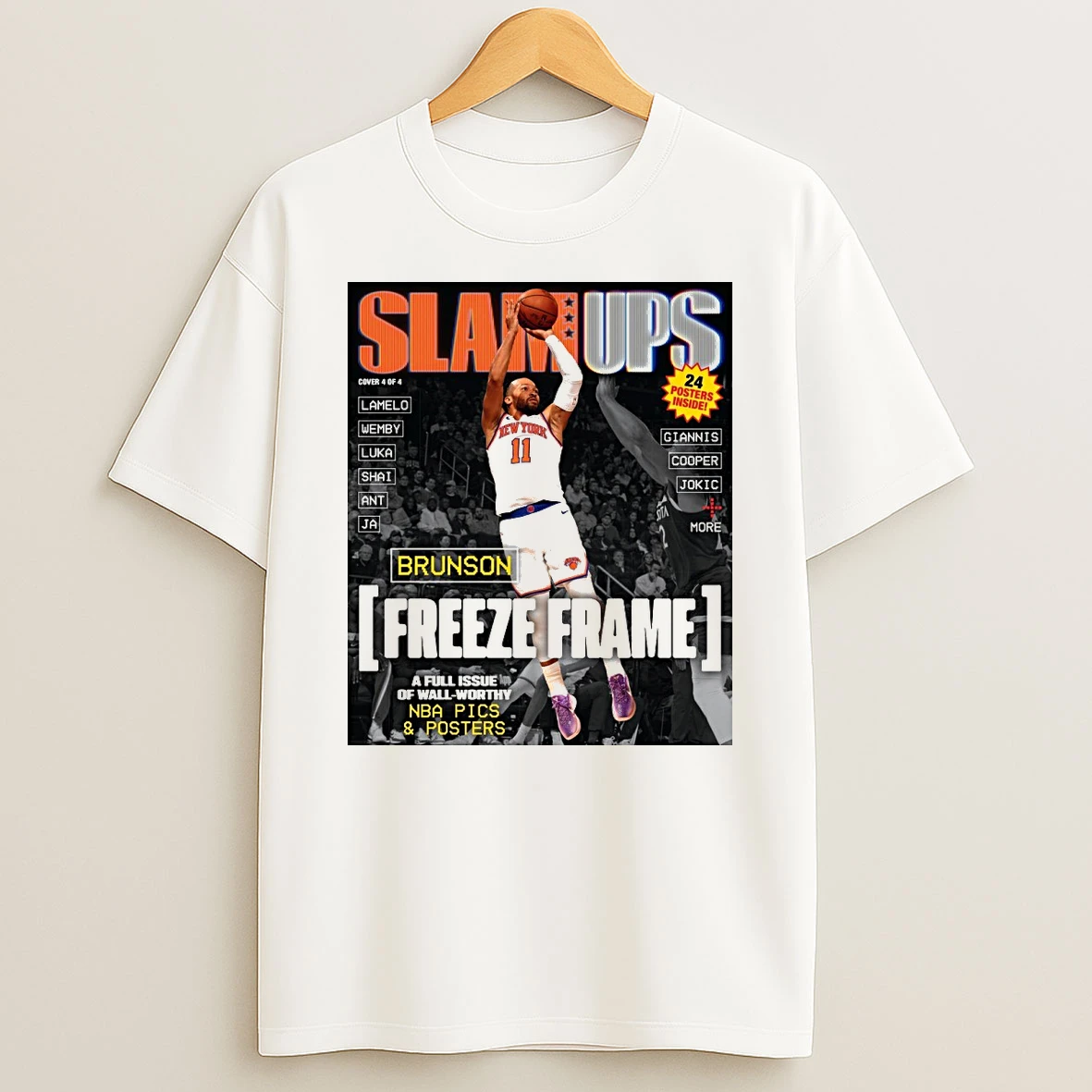 Slam Ups Jalen Brunson Freeze Frame A Full Issue Of Wall Worthy Shirts