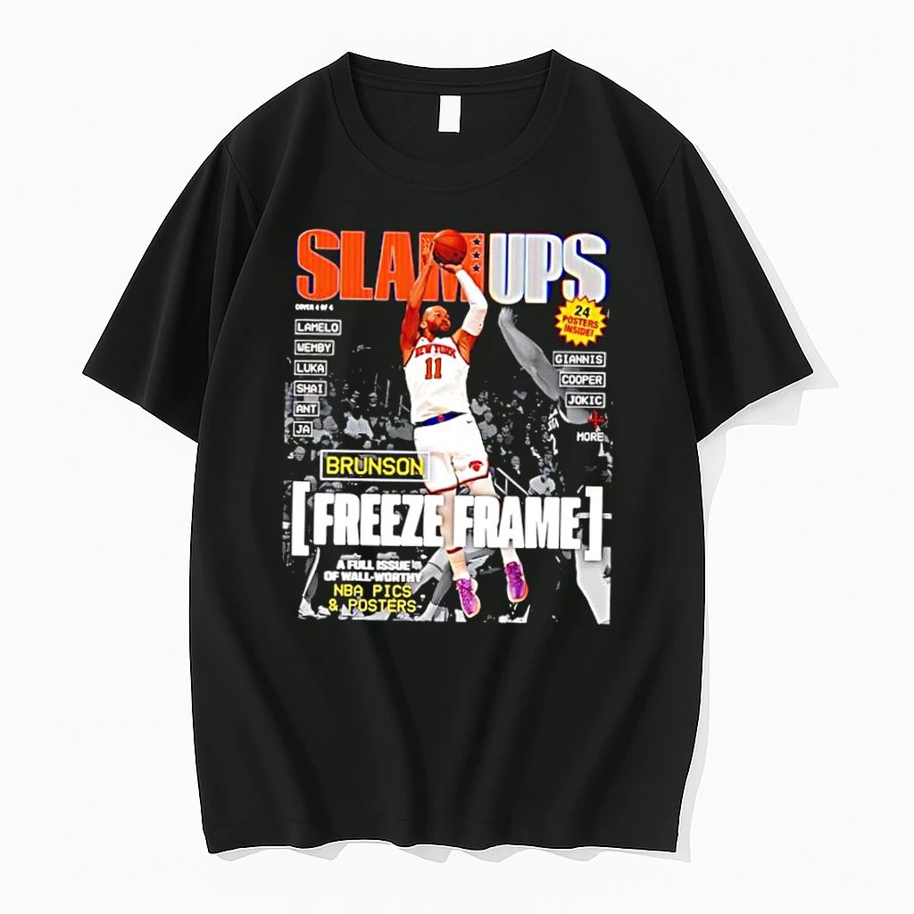 Slam Ups Jalen Brunson Freeze Frame New York Knicks Shirts