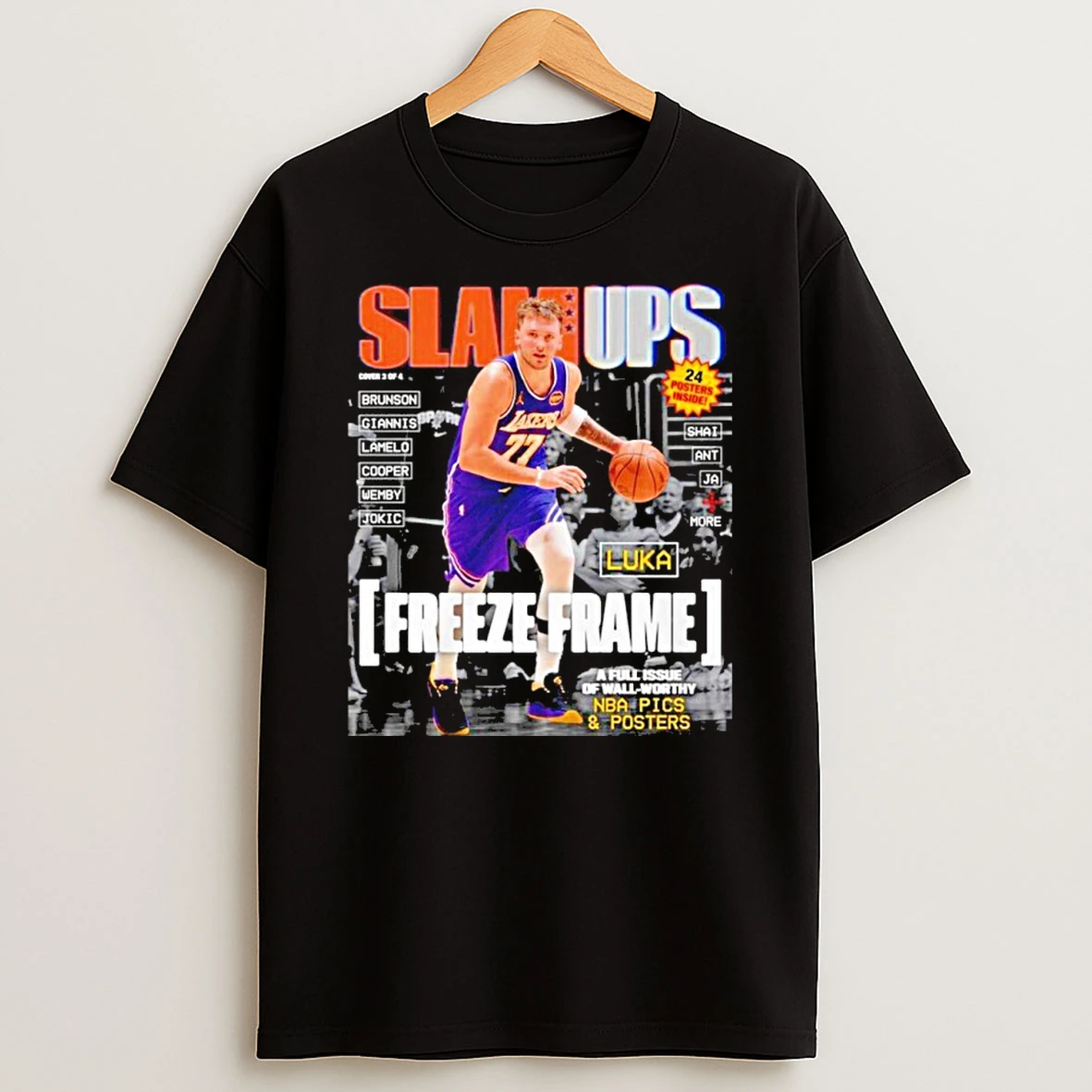 Slamups Luka Doncic La Lakers Magazine Shirts