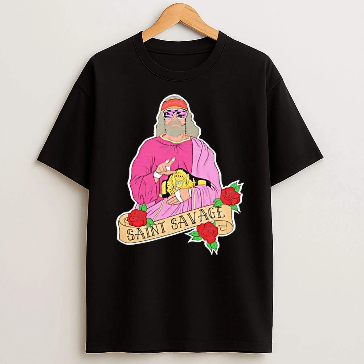 Saint Savage Rose Graphic Shirts