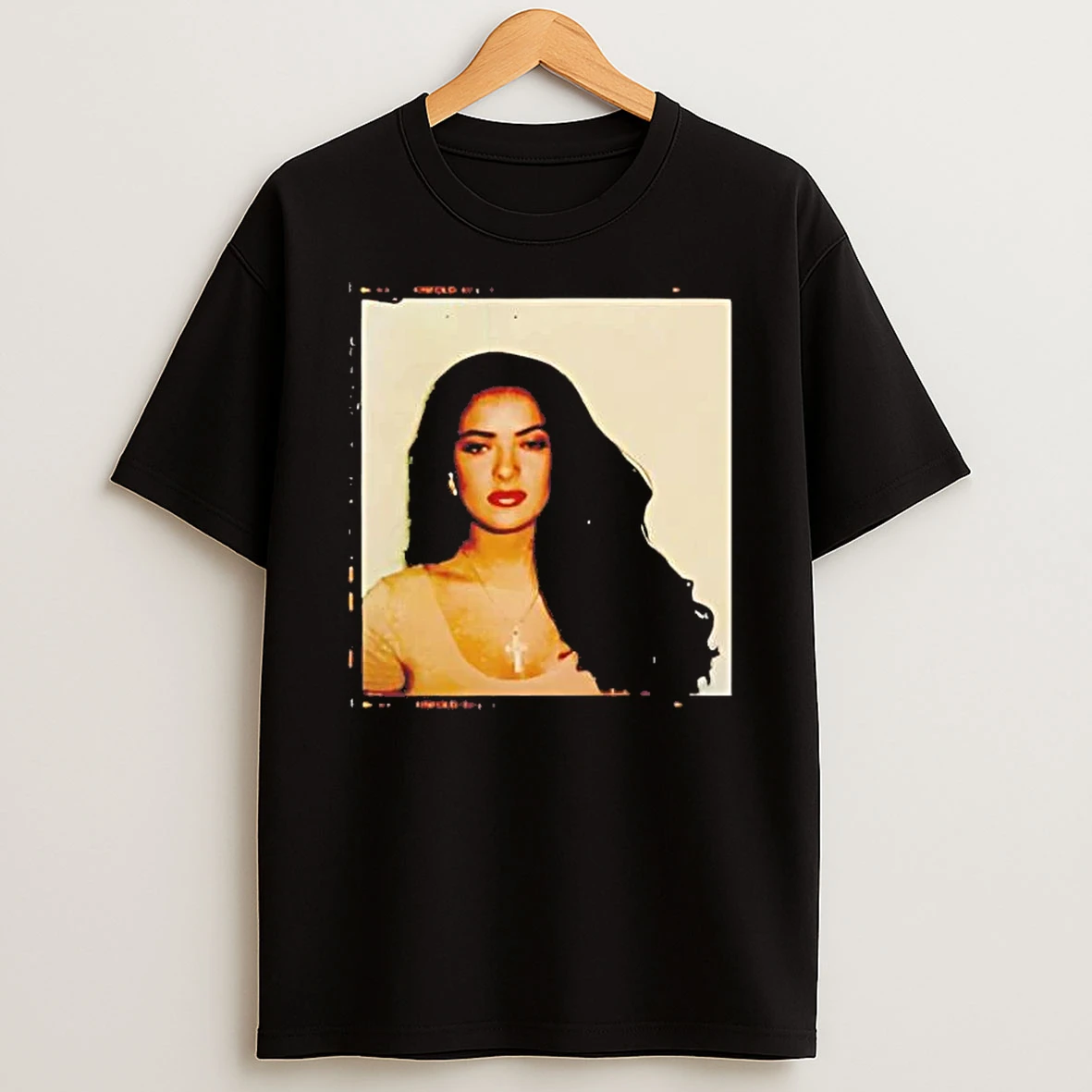 Salma Hayek Casting Polaroid Shirts