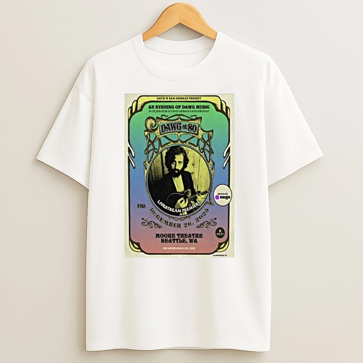Sam Grisman Project Dec 26 2025 Seattle Wa Shirts