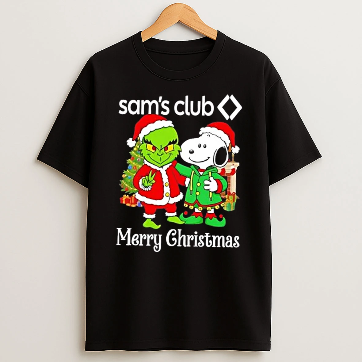 Sams Club X Grinch And Snoopy Merry Christmas Shirts