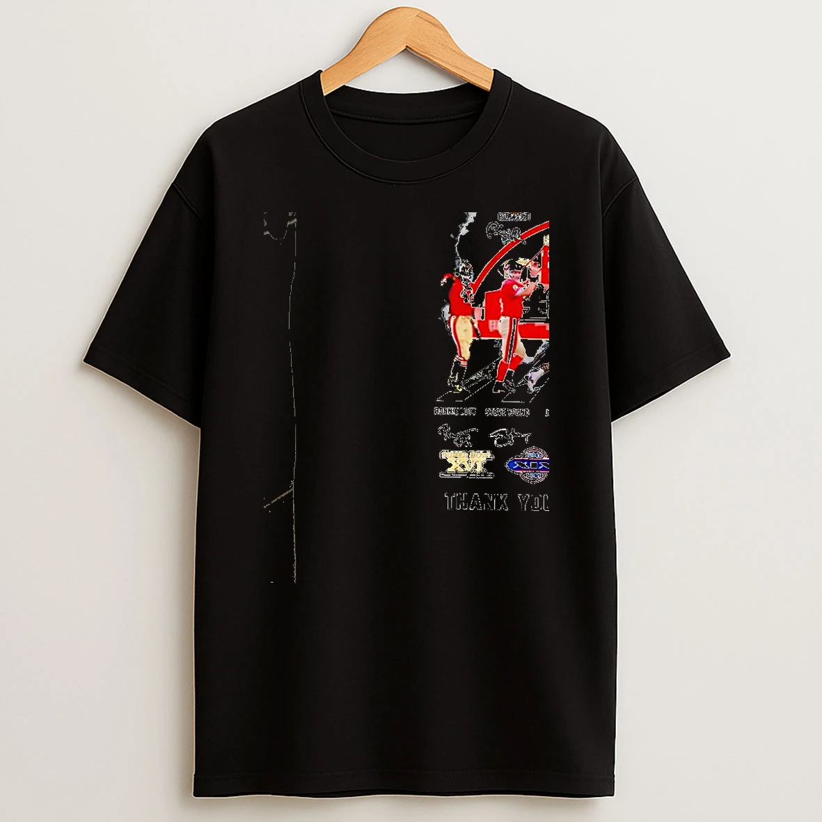 San Francisco 49ers 80 Years 1946 2026 Signature Thank You For The Memories Black Shirts