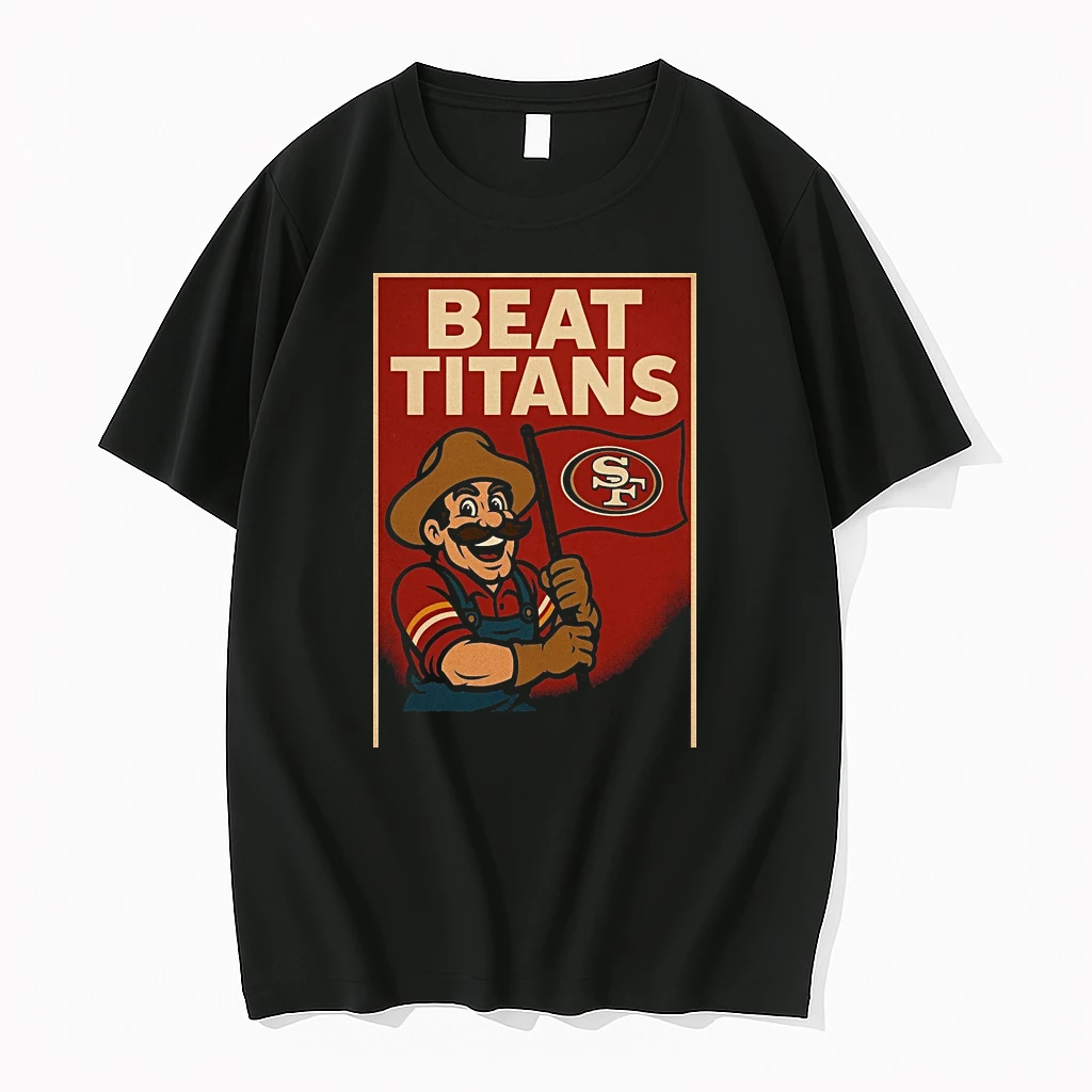 San Francisco 49ers Beat Tennessee Titans Week 15 Mascot Shirts