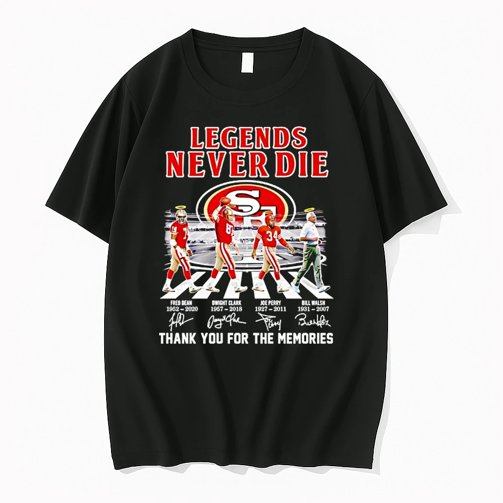 San Francisco 49ers Legends Never Die Thank You For The Memories Shirts