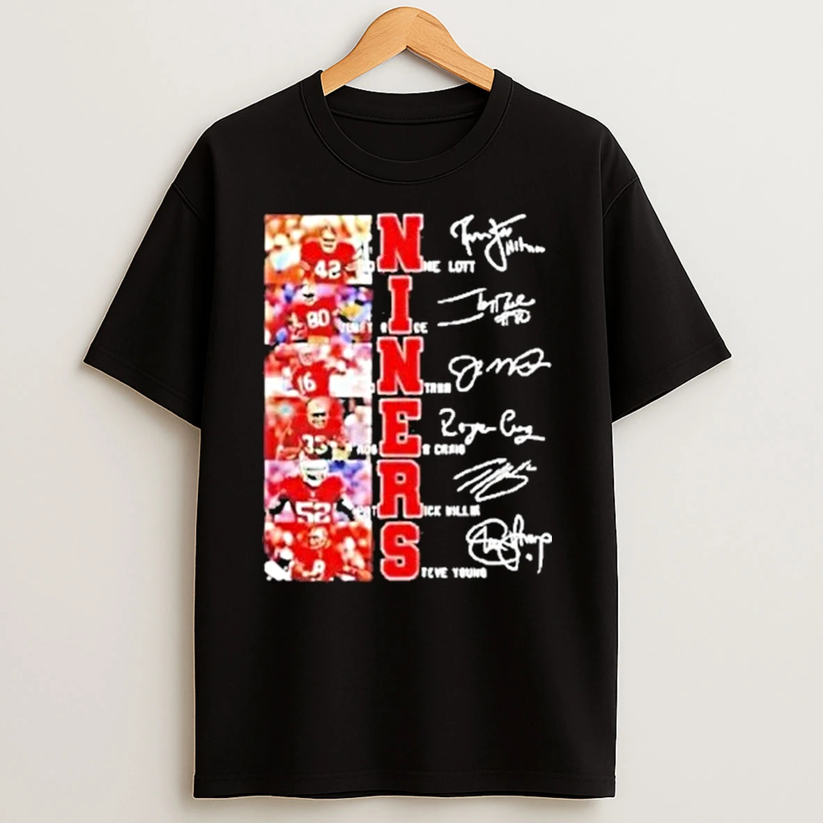 San Francisco 49ers Legends Niners Signatures Of Players Shirts