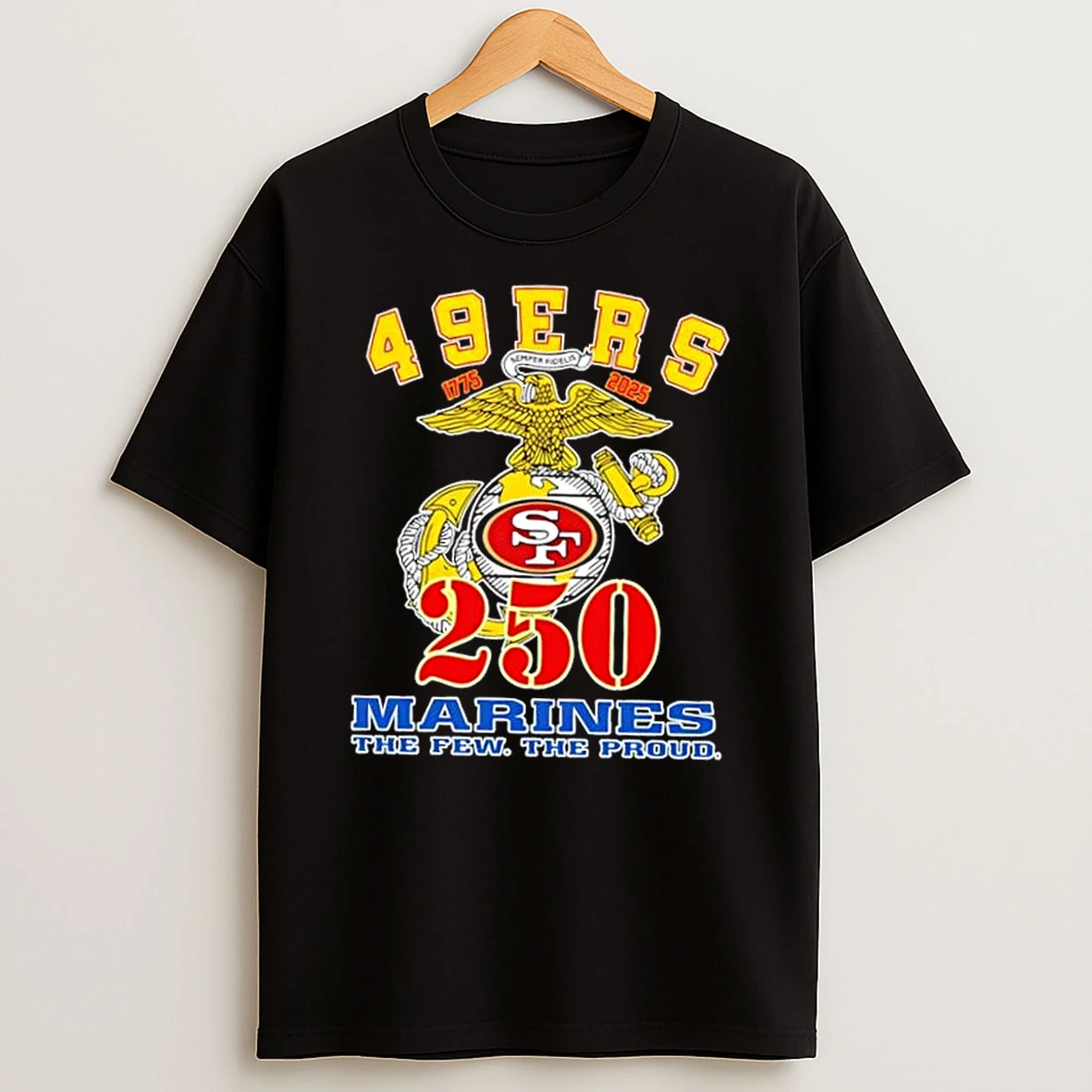 San Francisco 49ers X U S M C 250th Birthday Celebration Shirts