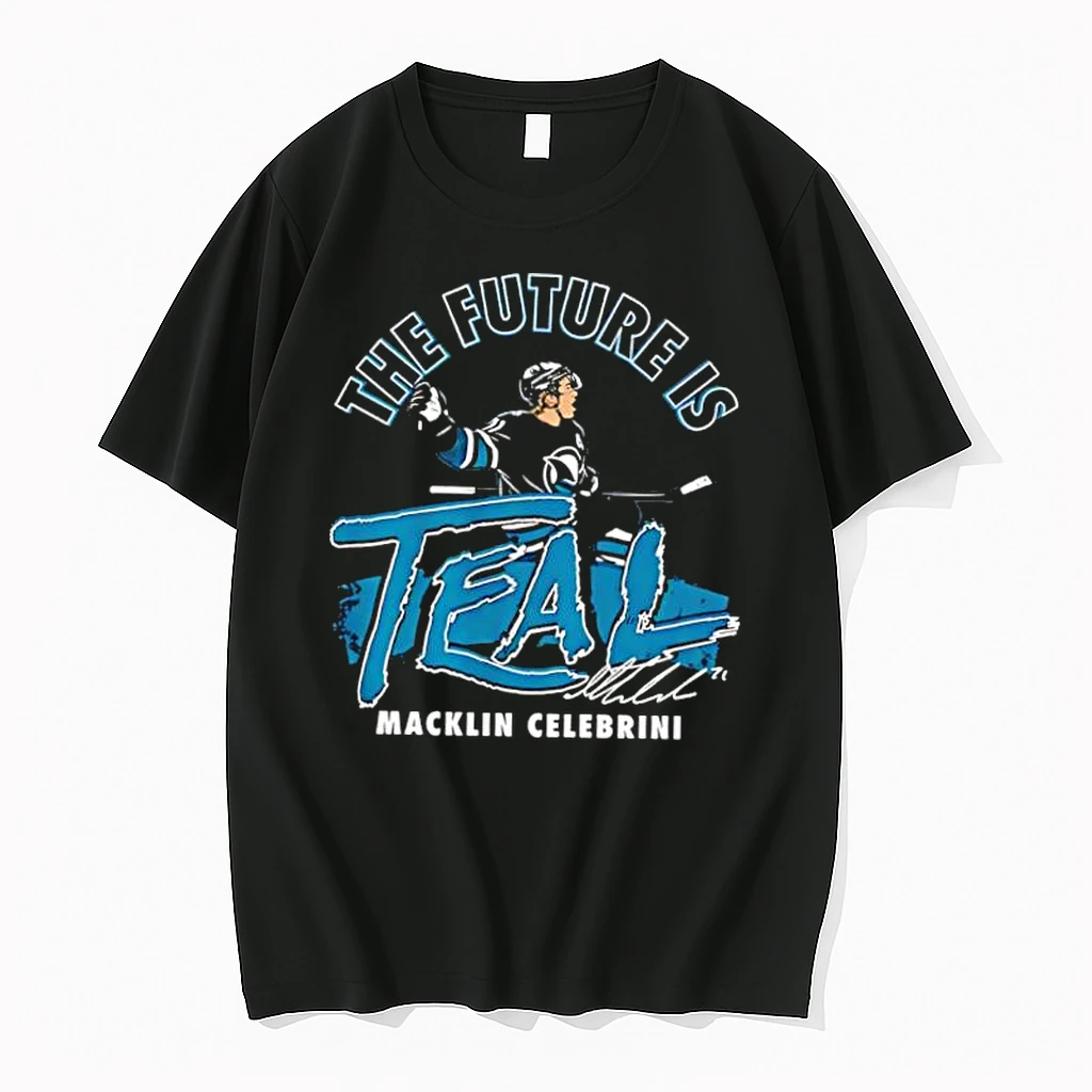 San Jose Sharks Macklin Celebrini The Future Is Teal Shirts