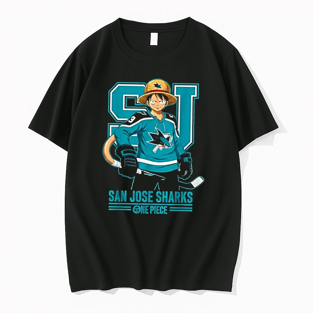San Jose Sharks One Piece Luffy Shirts