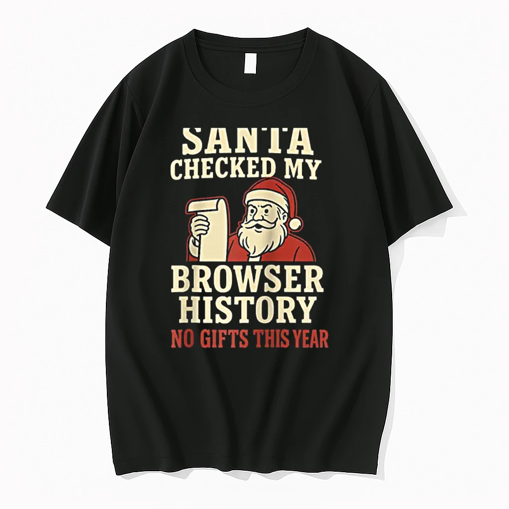 Santa Christmas Browser History Humor Shirts