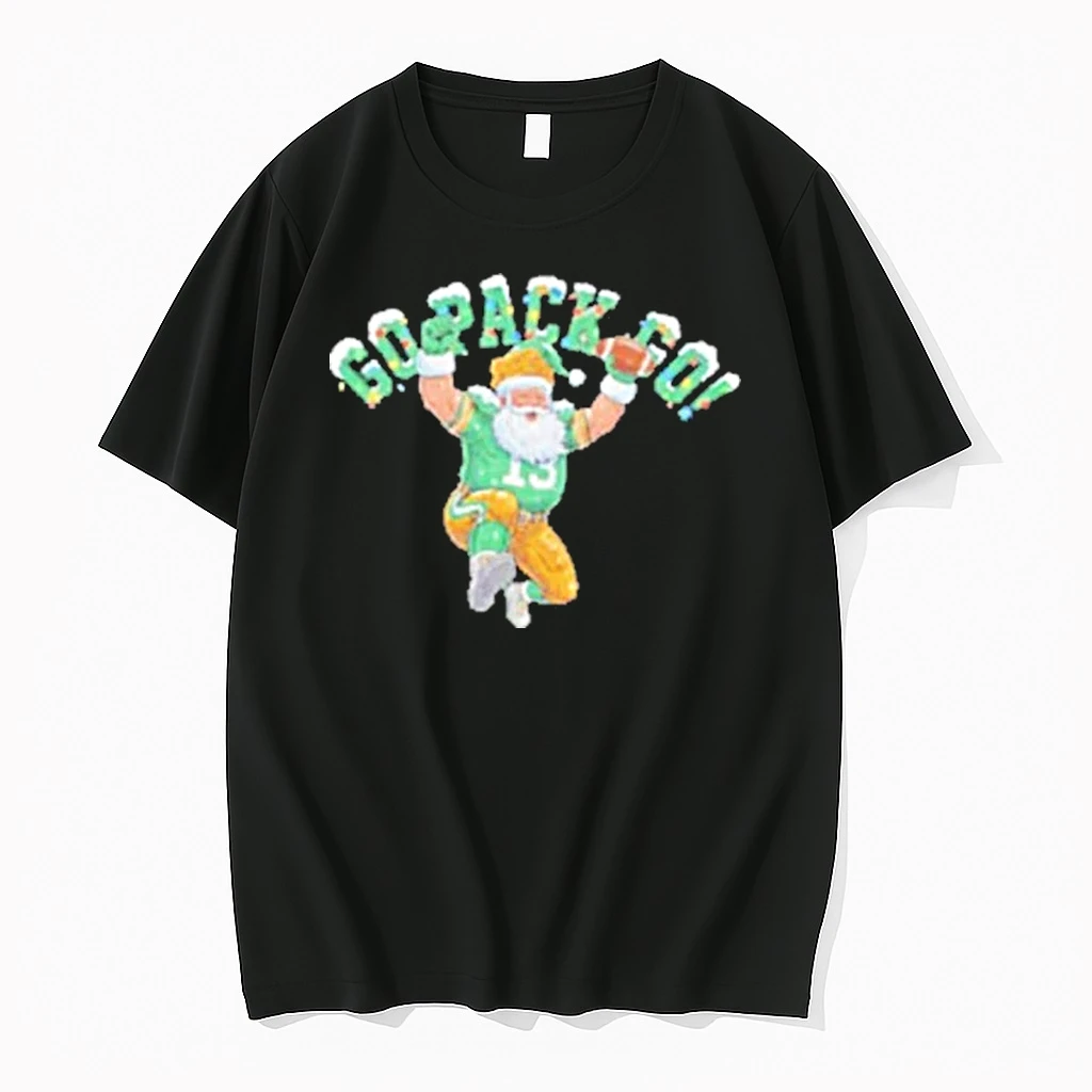 Santa Claus Green Bay Packers Go Pack Go Christmas Shirts