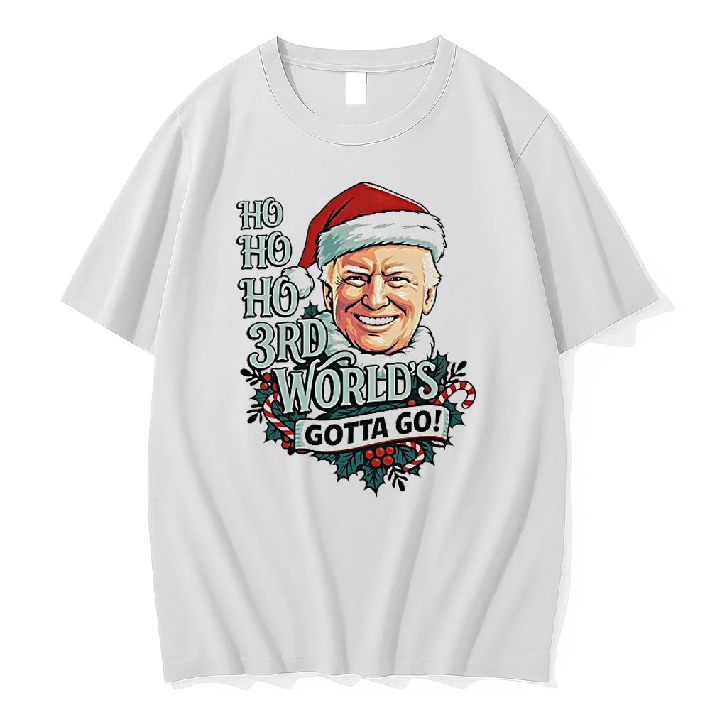 Santa Claus Trump Ho Ho Ho 3rd Worlds Gotta Go Christmas Shirts