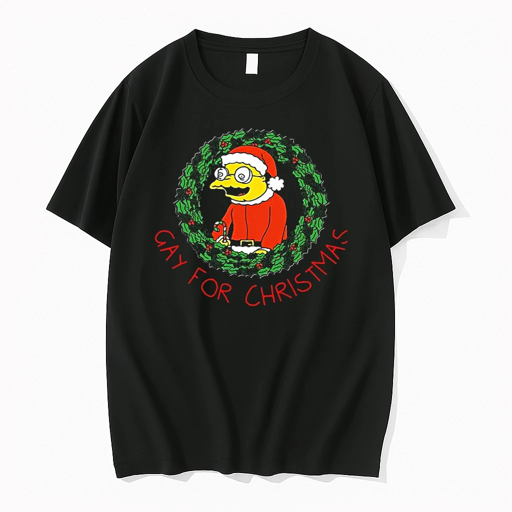 Santa Hans Moleman Gay For Christmas 2025 Shirts